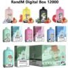 12 RandM Fumot Digital 12K puffs Disposable E Cigarettes vape  850mah 2% 5% 52 Flavors 12000 puffs