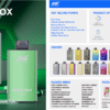 JNR Mega Box 25000 puffs Disposable E Cigarettes vape  850mah 2% 5%  20 Flavors 25K puffs