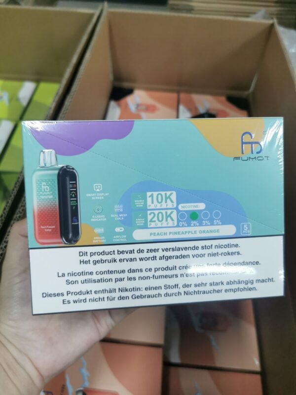 Fumot Tornado 20000 puffs Disposable E Cigarettes vape  850mAh  2% 5%  30 Flavors 20K puffs