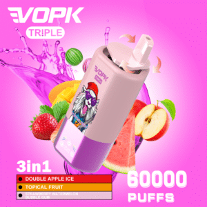 VOPK-Tripe 3in1 60000 puffs Disposable E Cigarettes vape Three flavors 650mah 2% 10 Flavors 60K puffs