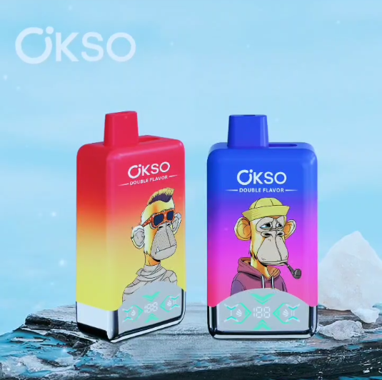 043f8ad74d254a5dcf152cd2b458713 OKSO Double Flavor 60k puffs Disposable E Cigarettes vape 25ml*2 650mah  60000 puffs