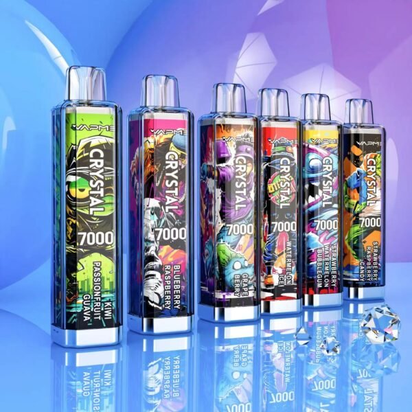 1231 Vapme Crystal 7000 puffs isposable E Cigarettes vape 650mah 2% 43 Flavors 7K puffs