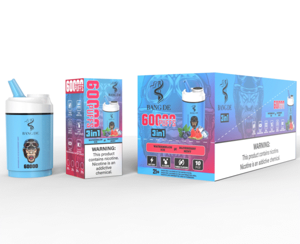 Bang DE 60K puffs Disposable E Cigarettes vape 60ML 850mah 0/2/3/5% 12 Flavors 60000 puffs
