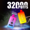 Bang king 32K puffs Disposable E Cigarettes vape Double flavor 1.0ohm 0/2/3/5% 12 Flavors 32000 puffs