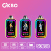 65d141909e03344f601d4c6c2e37c76 OKSO Magic mirror 50k puffs Disposable E Cigarettes vape 850mah 0/2/3/5% 10 Flavors 50000 puffs