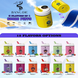 Bang DE 60K puffs Disposable E Cigarettes vape 60ML 850mah 0/2/3/5% 12 Flavors 60000 puffs