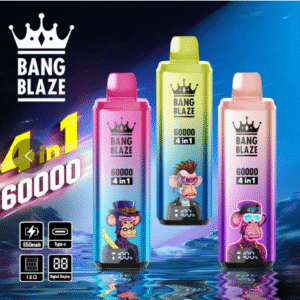 Bang Blaze 60K 4in1 flavors 60000 puffs Disposable E Cigarettes vape 650mah 0/2/3/5% 12 Flavors