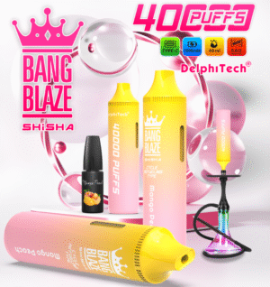 Bang Blaze shisha 40K puffs Disposable E Cigarettes vape 40ml 1000mah 0/2/3/5% 12 Flavors 40000 puffs