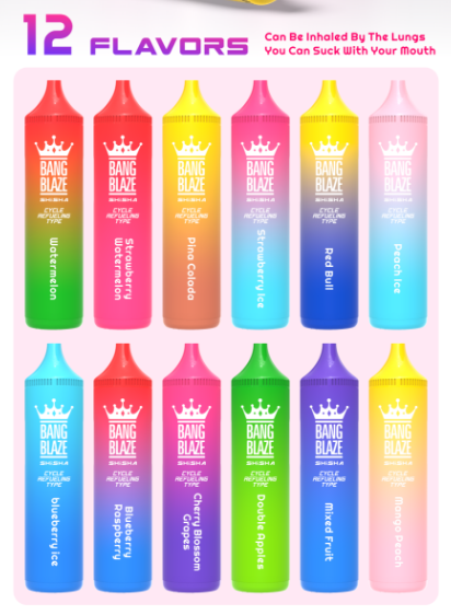 Bang Blaze shisha 40K puffs Disposable E Cigarettes vape 40ml 1000mah 0/2/3/5% 12 Flavors 40000 puffs