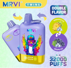 MRVI TWINS 32000 puffs Disposable E Cigarettes vape Double Flavors 40ml 2/5% 32K puffs