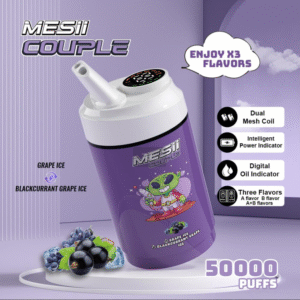 Mesii Couple 50K puffs Disposable E Cigarettes vape Three flavors 40ML 2% 10 Flavors 50000 puffs