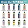 N)1(LGYOJY7_KG1N([N9EM5 Vapsolo Super 15000 puffs Disposable E Cigarettes vape 650mah 2% 15 Flavors 15K puffs