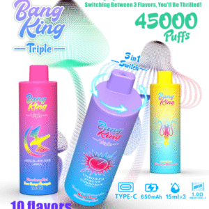 Bang king 45K puffs Disposable E Cigarettes vape Three flavors 45ml 650mah 0/2/3/5% 10 Flavors 45000 puffs