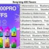 Bang king 40000 puffs Disposable E Cigarettes vape Double flavor 650mah 0/2/3/5% 12 Flavors 40K puffs