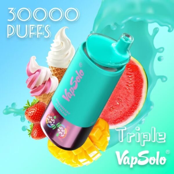 mmexport1734749996035 Vapsolo Triple 30000 puffs Disposable E Cigarettes vape 650mah 2% 10 Flavors 30K puffs