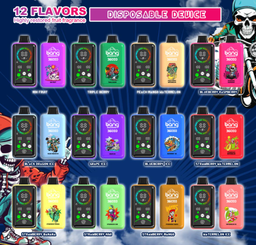 Bang 36K puffs Disposable E Cigarettes vape 850mah 36ml 0/2/3/5% 12 Flavors 36000 puffs