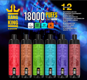 Bang king 18000 puffs Disposable E Cigarettes vape 24ml 0/2/3/5% 12 Flavors 18K puffs