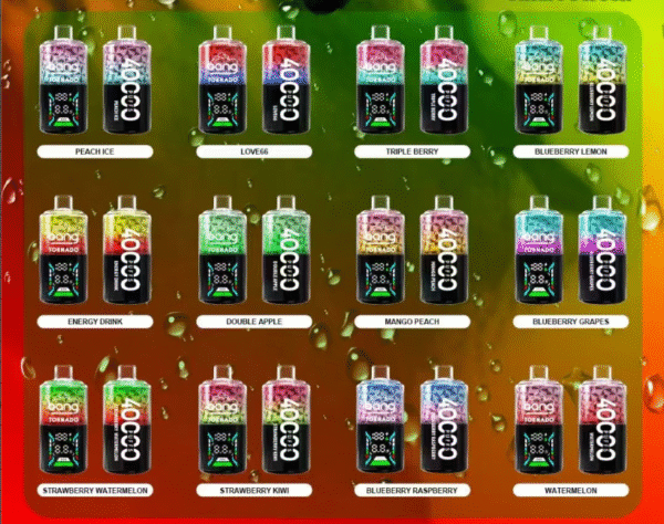 Bang Tornado 40K puffs Disposable E Cigarettes vape 40ml 8pcs/boxs 850mah 0/2/3/5% 12 Flavors 40000 puffs