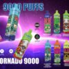 VOPK Tornado 9000 puffs Disposable E Cigarettes vape 600mah 18ml 5% 10 Flavors 9k puffs
