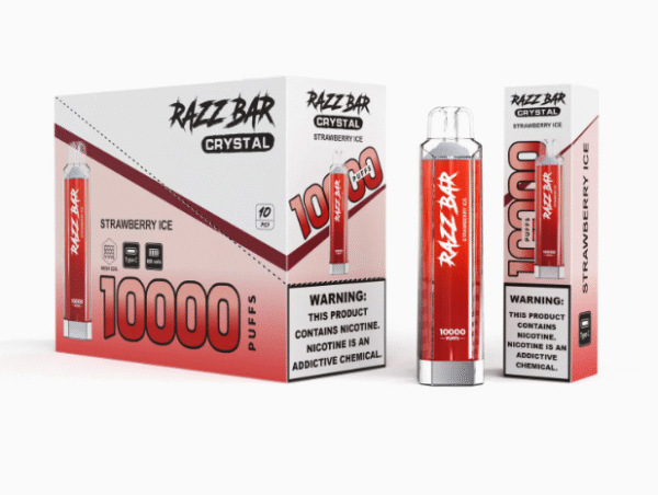 1752303844385 Razz Bar crystal 10000 puffs EU warehouse Ship Disposable E Cigarettes vape 650mah 16 Flavors 10K puffs