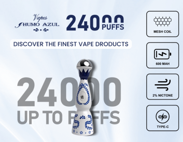 a70eed68-dd3d-4a59-9f17-bd027db40d0c HUMO AZUL 24000 puffs Disposable E Cigarettes vape 12 Flavors 24K puffs